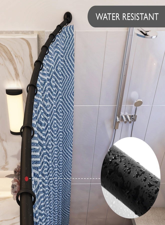 Design House Adjustable Curved Shower Rod, 44-Inch to 66-Inch, Design House Shower Curtain Rod, Expandable, Matte Black, 582817 - Image 5