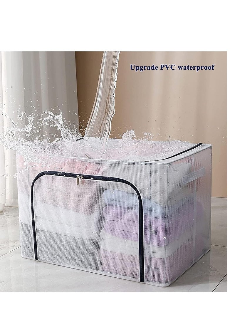 Generic - Foldable Storage Box with Lid and Zipper Handles - Image 1