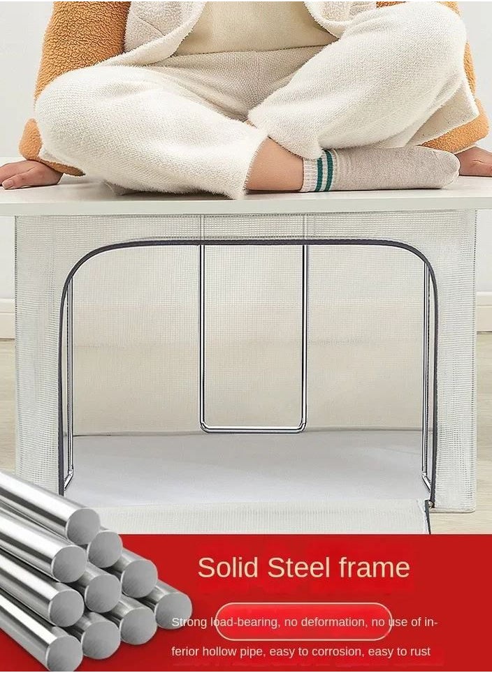 Generic - Foldable Storage Box with Lid and Zipper Handles - Image 1