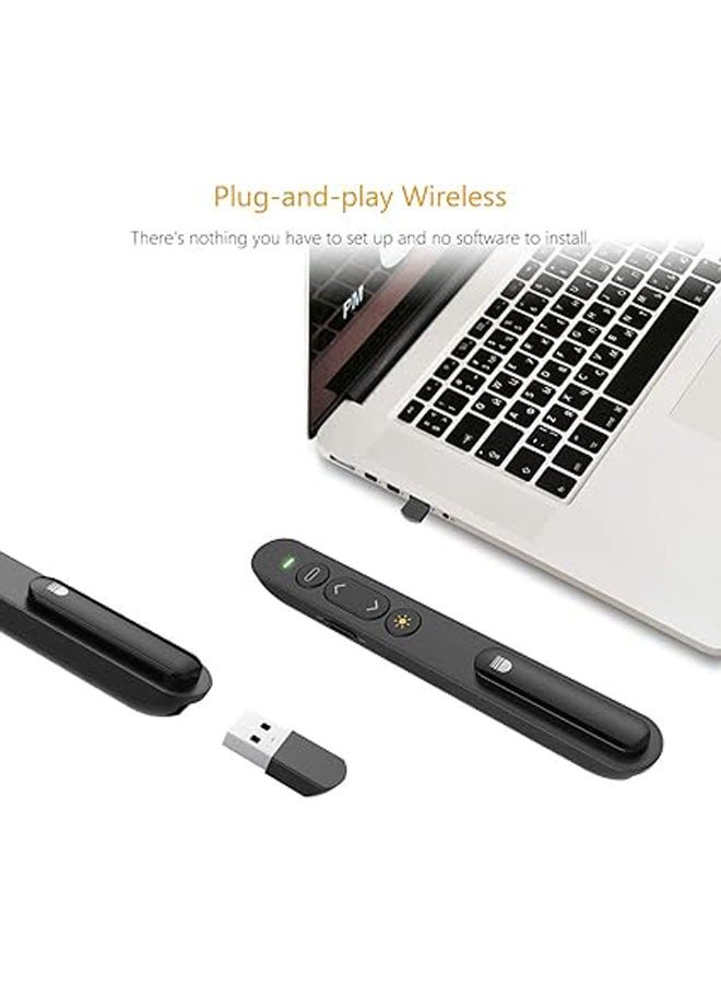 Generic Presentation Remote, Wireless Presenter Remote with Red Light, Hyperlink, Volume Control - 2.4GHz PowerPoint Remote for PPT/Keynote/OpenOffice/Windows/MAC OS  - Image 5