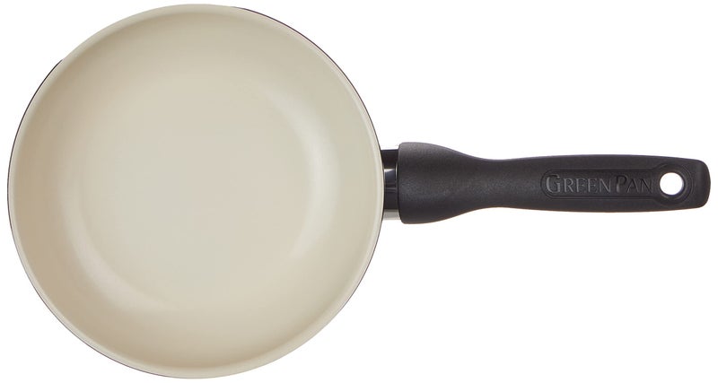 Greenpan مقلاة قلاية غير لاصقة سيراميك صحية 7" من جرين بان ريو، خالية من PFAS، آمنة في غسالة الصحون، سوداء - Image 3