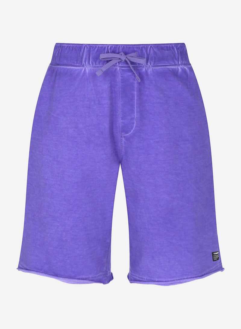Termit Men's Ultramarine Shorts, 100% Cotton, Relaxed Fit, Adjustable Drawstring Waist, 3 Pockets, Ideal for Skateboarding & Summer Activities - Image 1