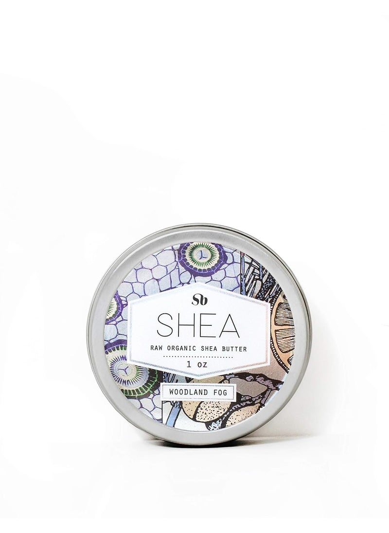 shea brand Somebody Raw Organic Shea Butter (Woodland Fog 1oz) 