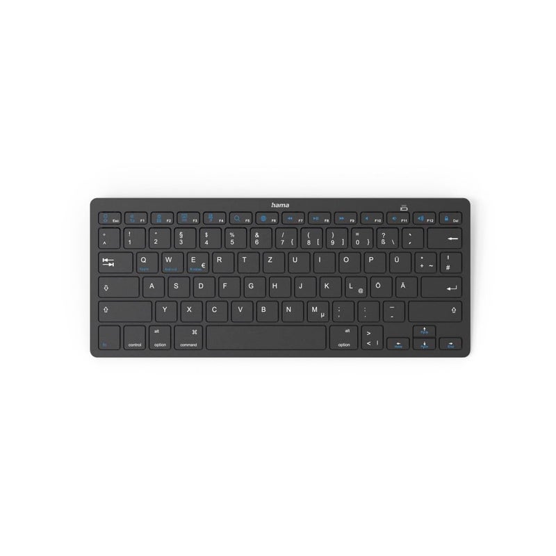 Hama KEY4ALL X510 Bluetooth Keyboard, Black, Compact, QWERTY US Layout, 78 Keys, Scissor Mechanism, for iOS, Android and Windows - Image 2