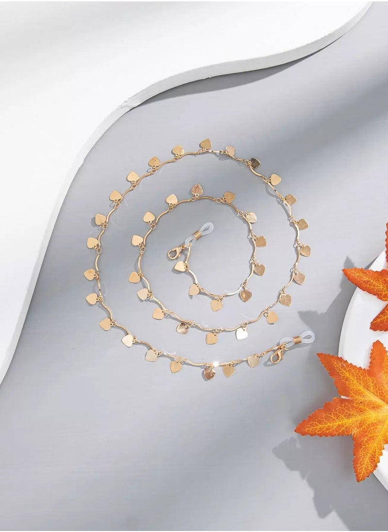 Generic Heart Decor Face Covering Chain  - Image 1