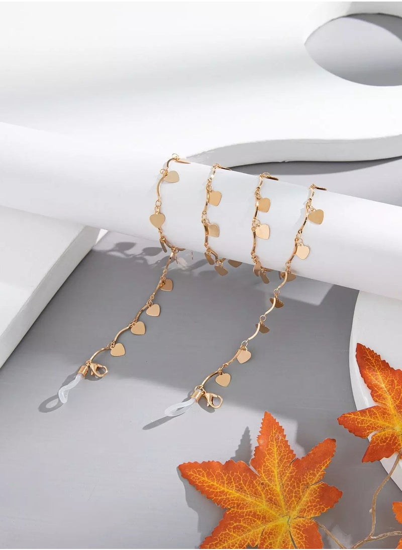Generic Heart Decor Face Covering Chain  - Image 2