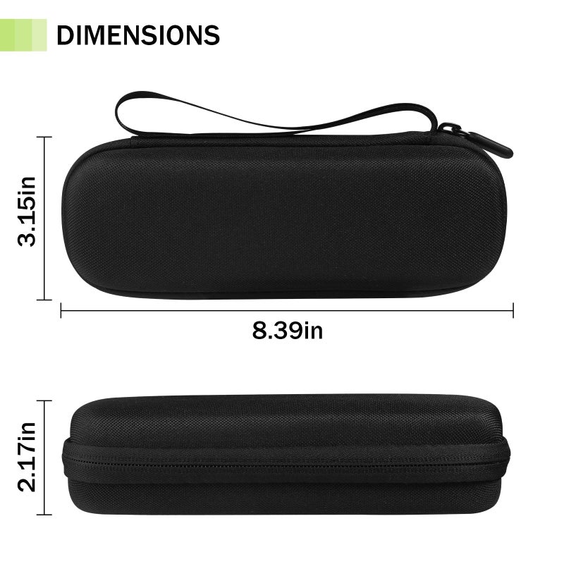 ZORETCO Hard Travel Carrying Case for Hybrid Electric Trimmer and Shaver, Portable Organizer Storage Bag for QP2520, QP2530, QP2620, QP2630- Black - Image 3