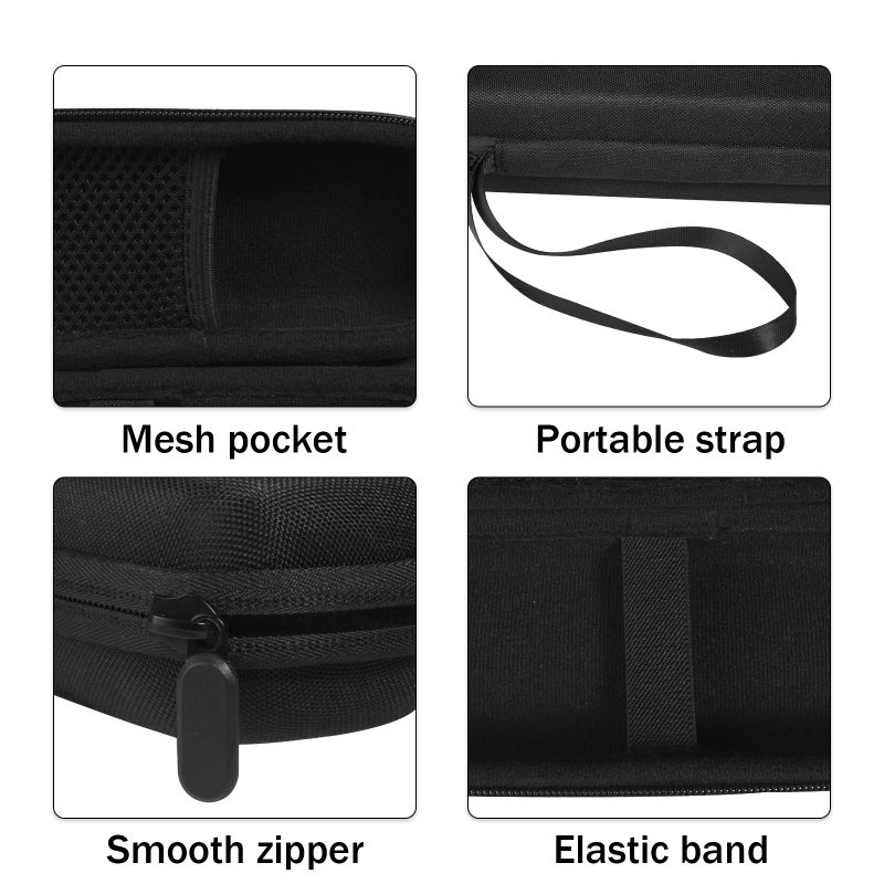 ZORETCO Hard Travel Carrying Case for Hybrid Electric Trimmer and Shaver, Portable Organizer Storage Bag for QP2520, QP2530, QP2620, QP2630- Black - Image 4