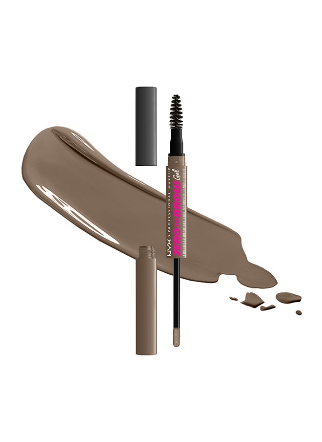 NYX PROFESSIONAL MAKEUP جل الحواجب زيرو تو برو يدوم طويلاً - بني رمادي  - Image 1