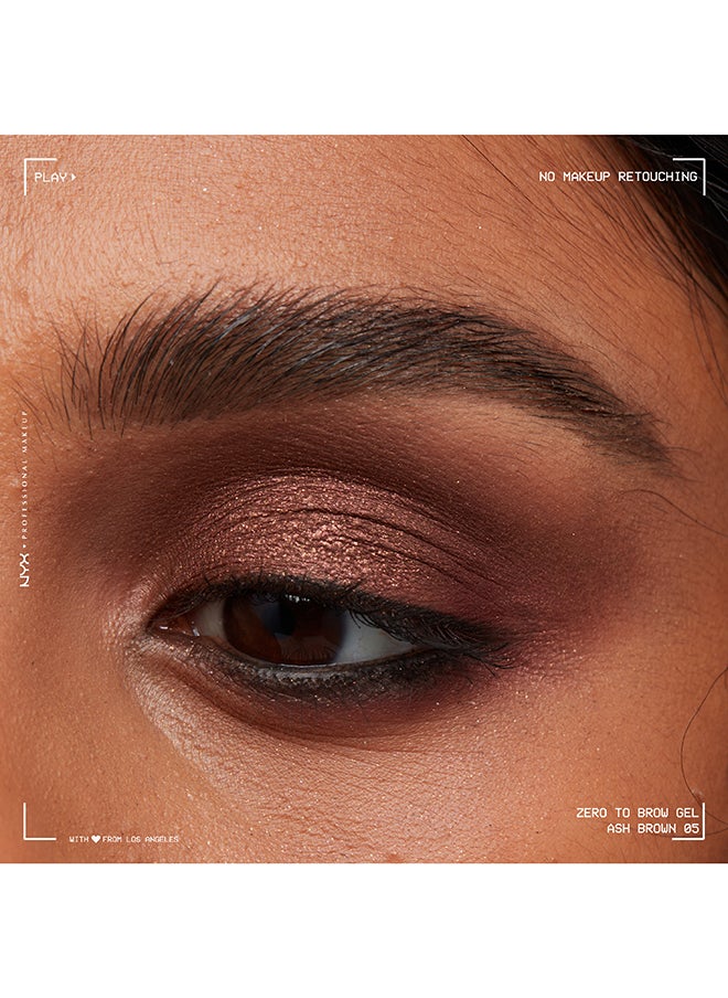 NYX PROFESSIONAL MAKEUP جل الحواجب زيرو تو برو يدوم طويلاً - بني رمادي  - Image 3