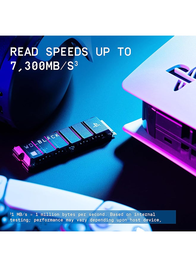 WD 1TB SN850P NVMe M.2 SSD Officially Licensed Storage Expansion for PS5 Consoles, up to 7,300MB/s, with heatsink - WDBBYV0010BNC-WRSN | 1 TB - Image 5