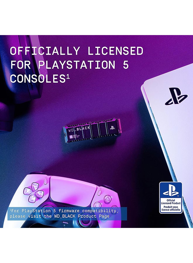 WD 1TB SN850P NVMe M.2 SSD Officially Licensed Storage Expansion for PS5 Consoles, up to 7,300MB/s, with heatsink - WDBBYV0010BNC-WRSN | 1 TB - Image 2