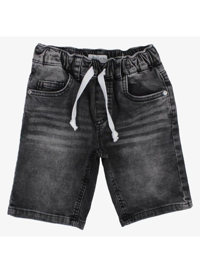Boys Denim Shorts – Black Jeans - Image 1