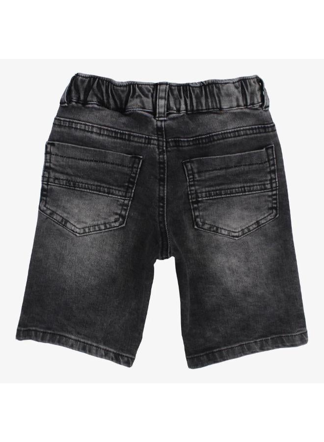 Boys Denim Shorts – Black Jeans - Image 2