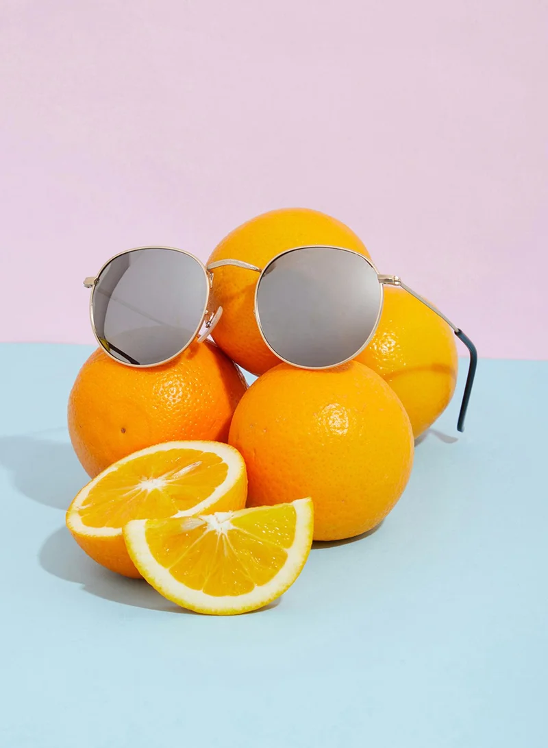Haute Sauce Tinted Lens Frame Oversized Sunglass