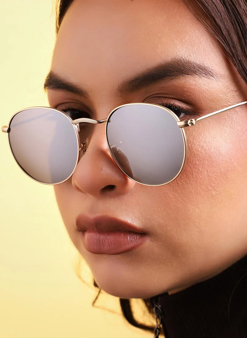 Haute Sauce Tinted Lens Frame Oversized Sunglass