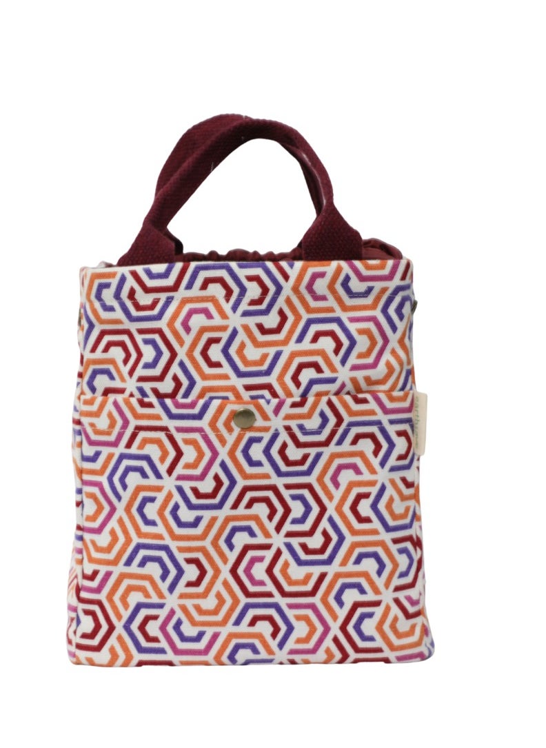 earthsave Earthsave Eco Insulated Lunch Bag for Office Men & Women | Lunch Box Bag for Kids | Canvas Tiffin Bags for School | Drawstring Lunch Bag  - Image 1