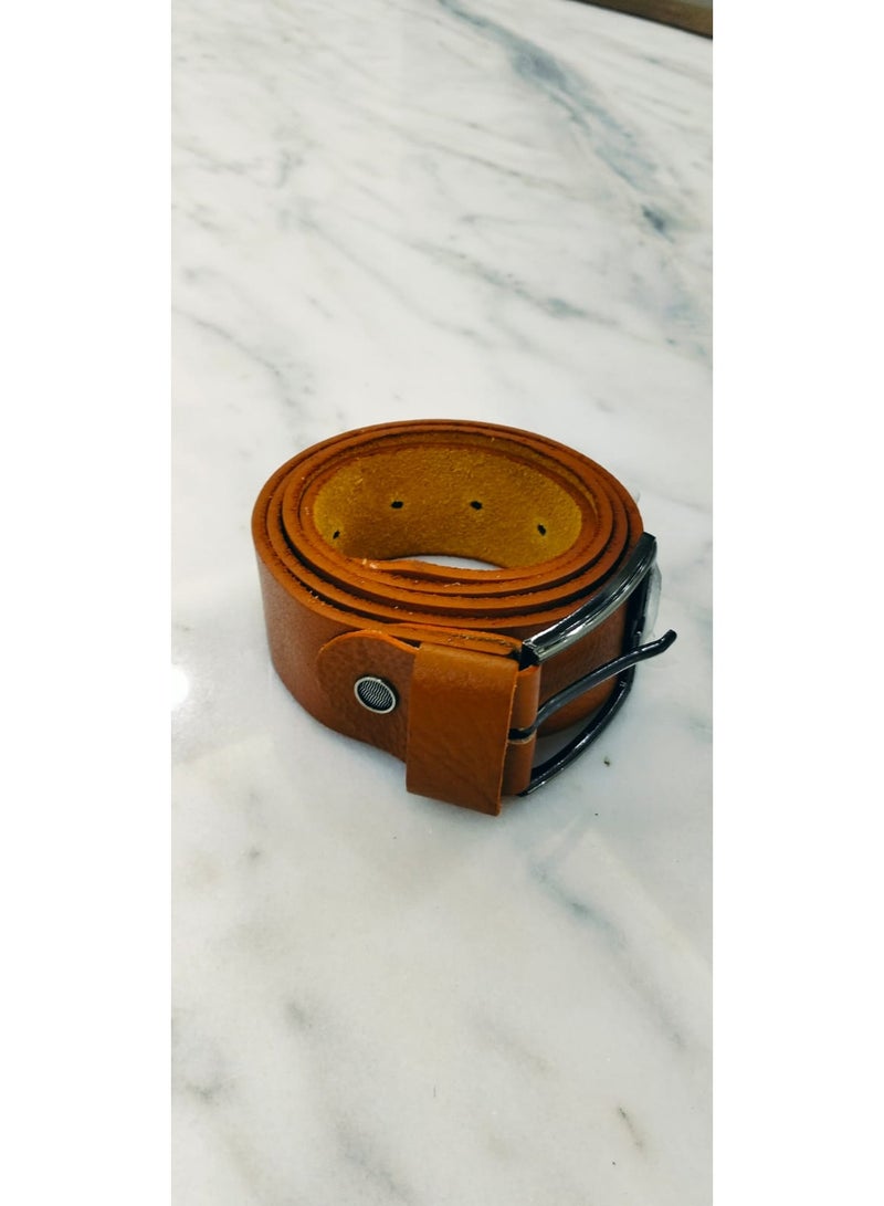 Men’s Genuine Buffalo Leather Casual Belt – Heavy-Duty Scratch-Resistant Metal Buckle – Double Loop Design – Model 1646 - Image 5
