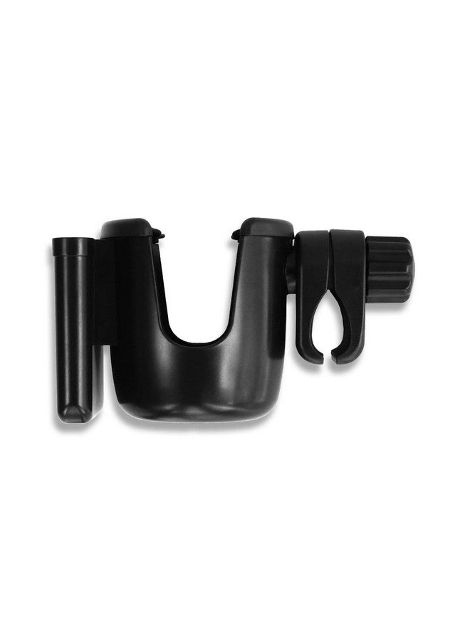 WONDERFOLD Stroller Wagon Cup & Phone Holder Attachment Featuring Anti-Slip Design and Rubber Grips for Drink Stability (Compatible with All Wagon Models) Black - Image 2