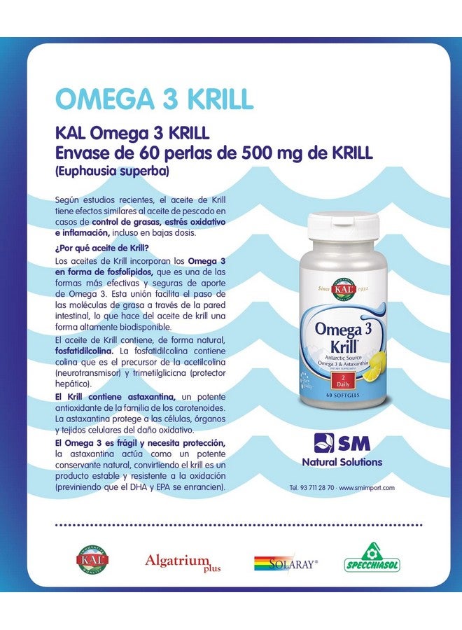KAL 500 ملغ أوميغا 3 كريل 60 حبة - Image 3