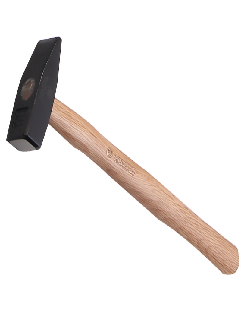 KSEIBI Engineers’ Hammer 300 Gr with Long Wooden Handle and Black Forged Steel Head, Engineers Machinist Blacksmith Strike Club Hammer for Construction, Gardening, Land Management, Yard Work, and Outdoors  - Image 1