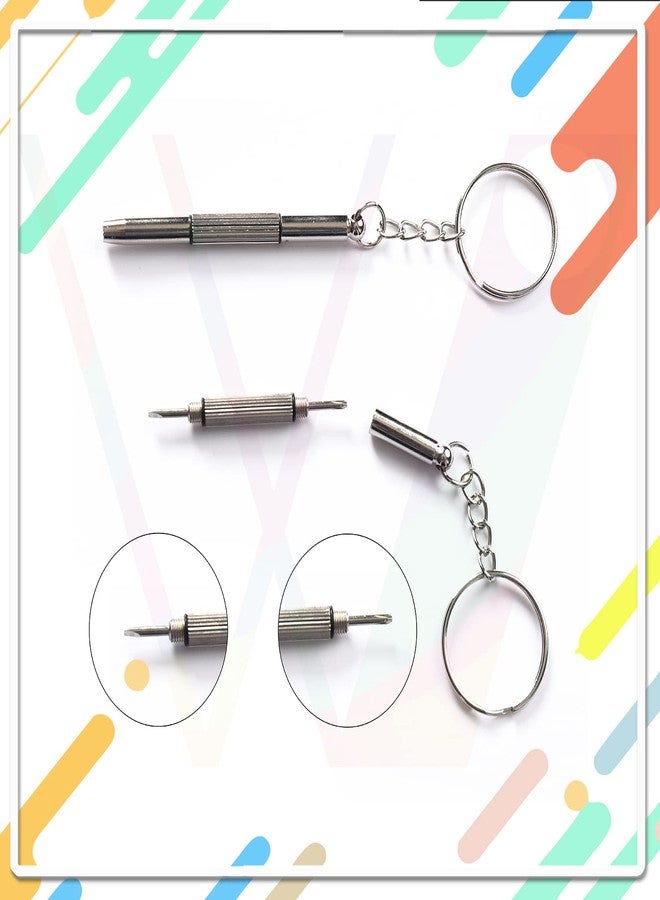 VividVision® Combo of 2 PRODUCTS- 50ML spray-contains NO Detergent, NO foam, cleaning cloth, Screw Driver-Cleans Any Lens or Screen(Spectacles,Mobile,Laptop) Eyeglass Repair kit - Pack of 2 items Clear Pouch - Image 4