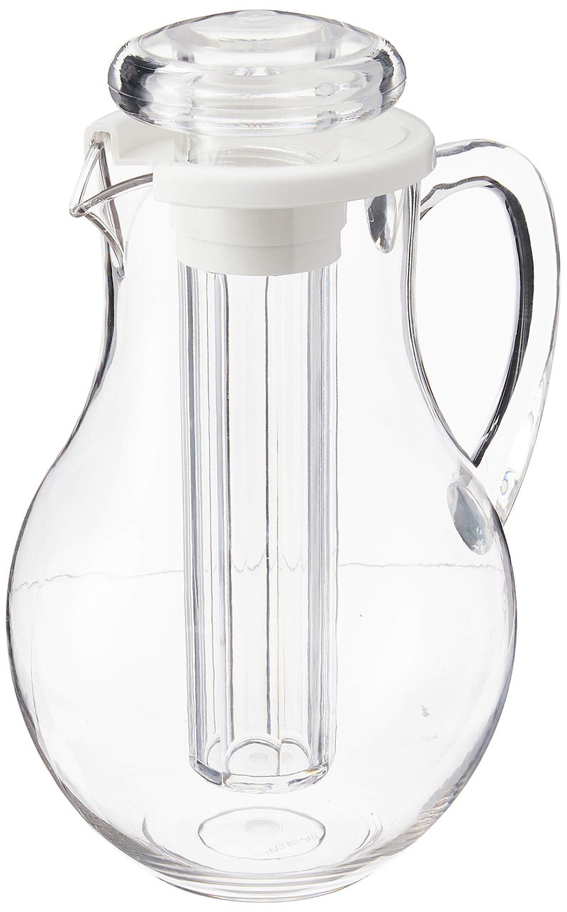 Winco Winco Polycarbonate Water Pitcher with Ice Tube Core, 2-Quart  - Image 1