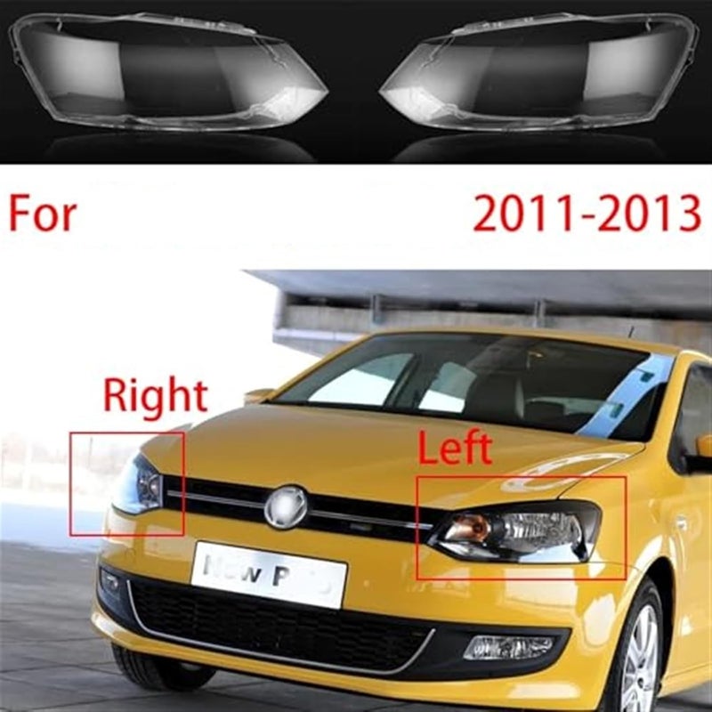 QASULER Headlight Cover for Polo 2011-2013 - Image 2