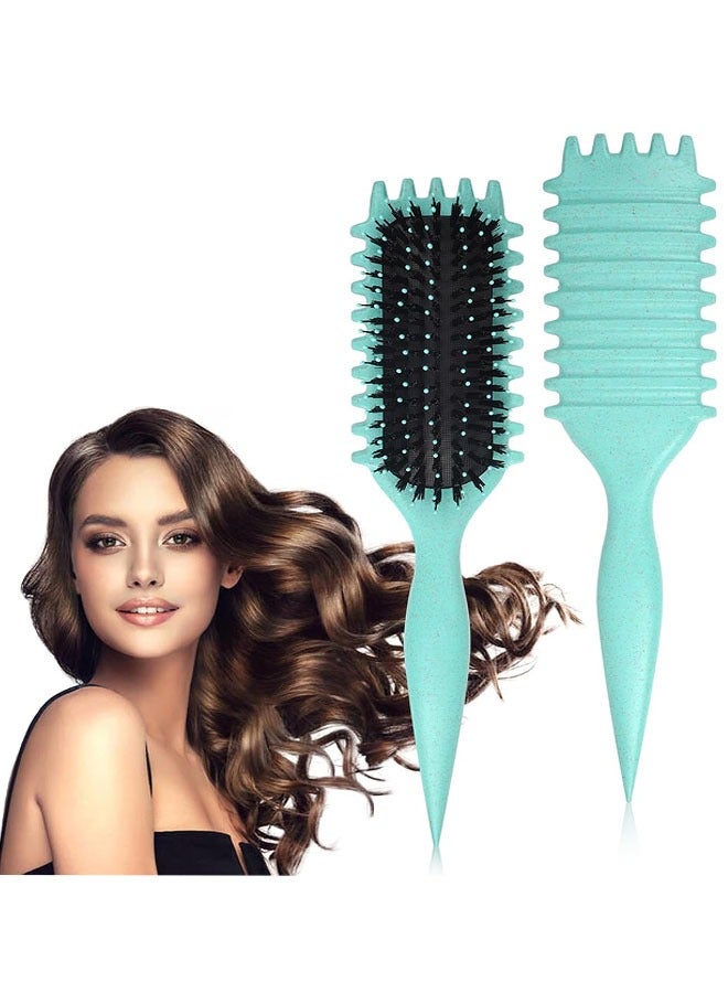 Curling Comb, 2Pcs Curly Hair Brush, Curl Defining Brushes, Hair Styling Brush for Combing and Shaping Curly - Image 1