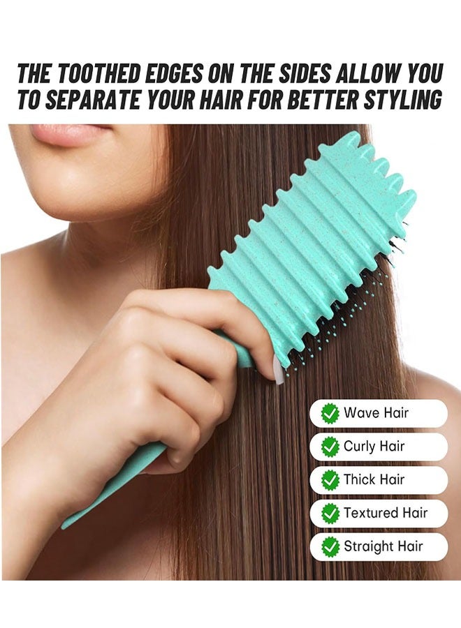 Curling Comb, 2Pcs Curly Hair Brush, Curl Defining Brushes, Hair Styling Brush for Combing and Shaping Curly - Image 4