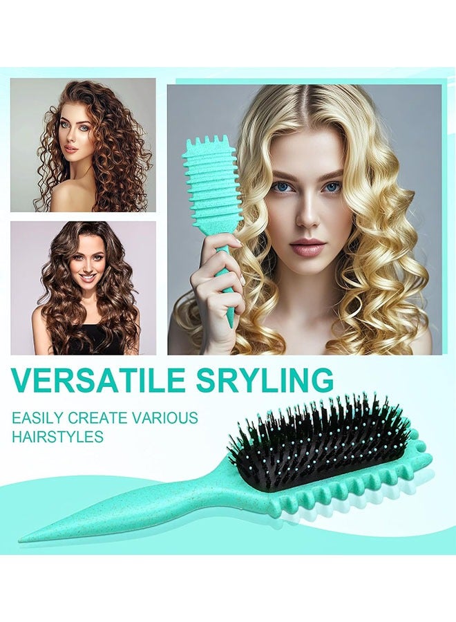 Curling Comb, 2Pcs Curly Hair Brush, Curl Defining Brushes, Hair Styling Brush for Combing and Shaping Curly - Image 5