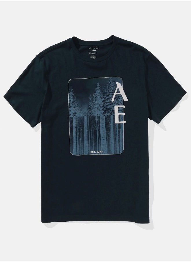 American Eagle - AE Super Soft Logo Graphic T-Shirt - Image 1