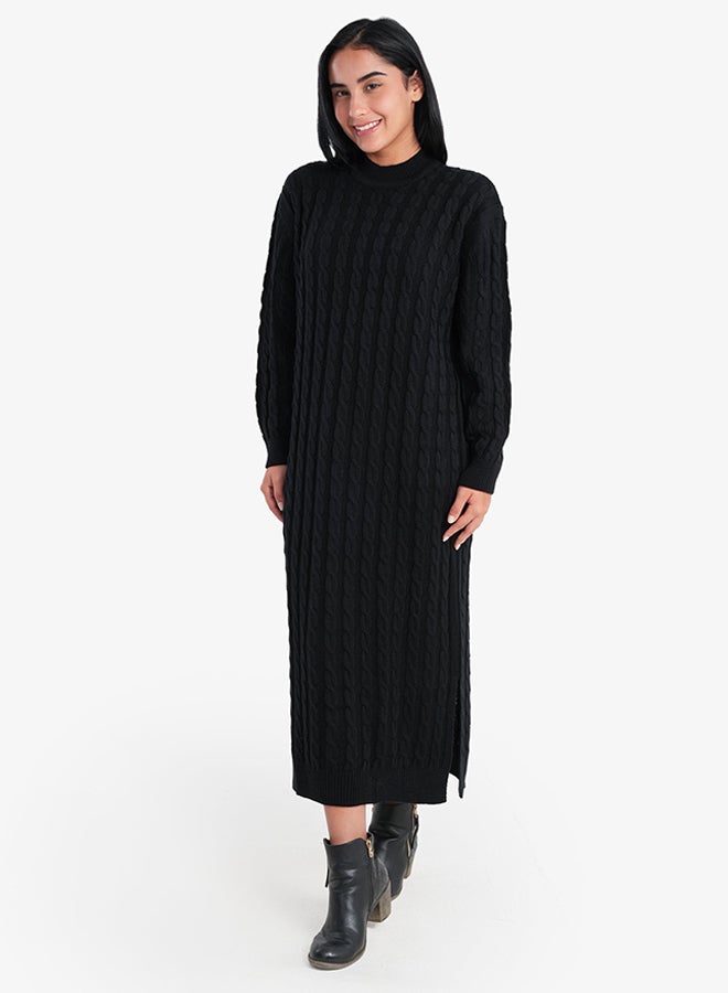 Carina Carina Cable Knitted Midi Dress  - Image 1
