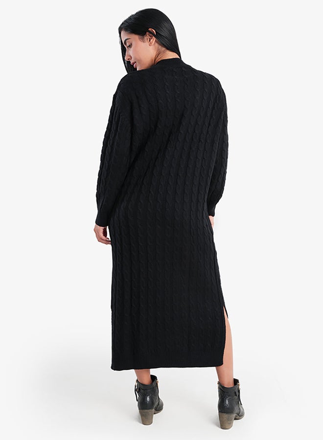 Carina Carina Cable Knitted Midi Dress  - Image 3