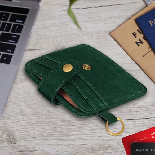 GIOVANNY Card Holder for Men - Slim Leather Credit/ATM Card Wallet for Men | GVN-CRD-GRNCH - Image 3