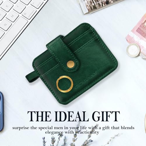 GIOVANNY Card Holder for Men - Slim Leather Credit/ATM Card Wallet for Men | GVN-CRD-GRNCH - Image 4