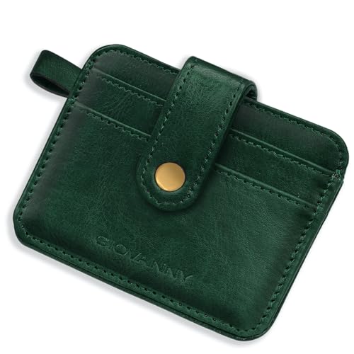 GIOVANNY Card Holder for Men - Slim Leather Credit/ATM Card Wallet for Men | GVN-CRD-GRNCH - Image 1
