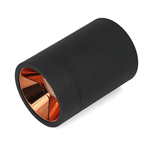 FILLISKA® 6 Watt LED Surface/Spot Light, Black & Rose Gold Finish, Shockproof Alluminium Body & Antiglare Diffuser (Warm White) - Image 4