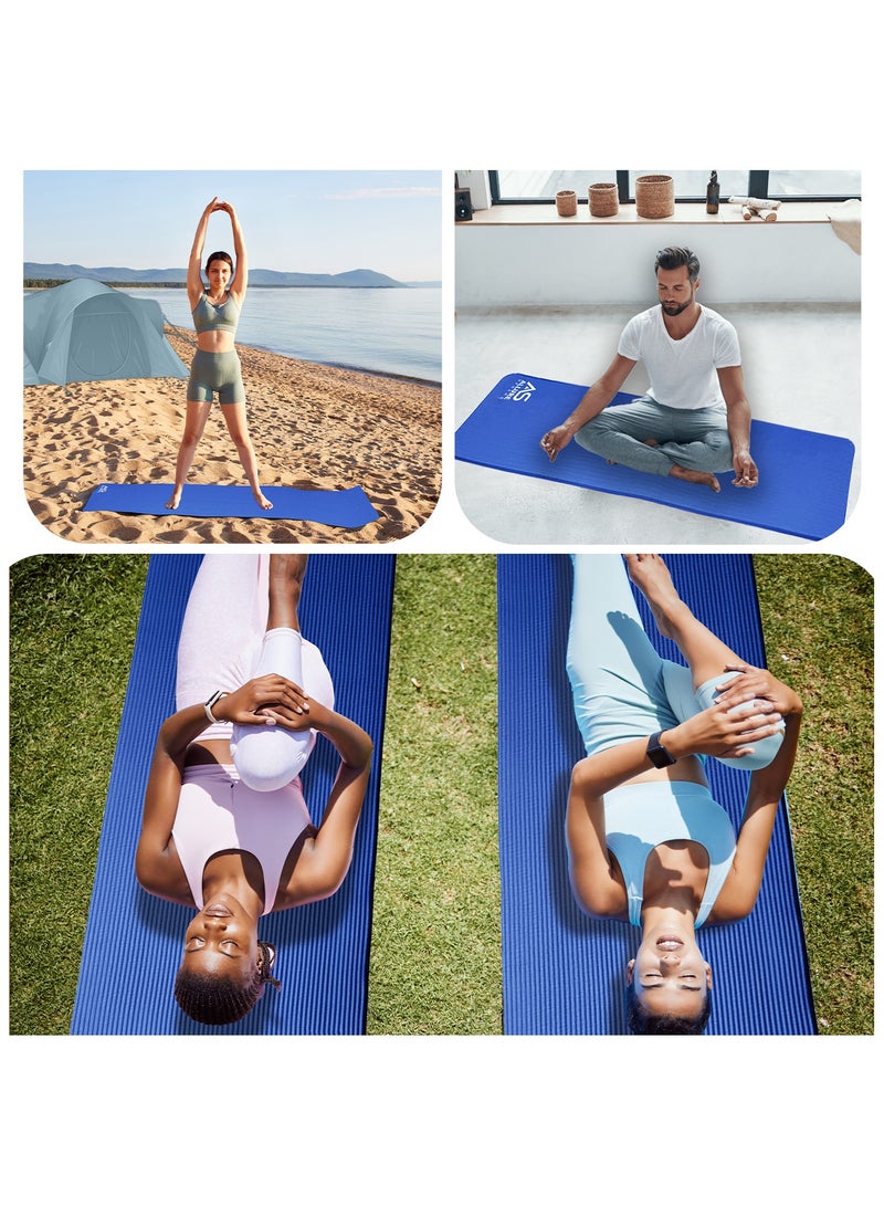 Allure Sphere Sphere Yoga Mat 10Mm Thick Double Sided Non-Slip Nbr Exercise Mat - Ideal Floor Mat For Gymnastic Pilates Fitness Workout Stretching - Training Equipment For Home Gym & Outdoor - Image 3