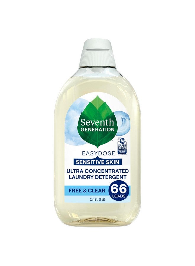 Seventh Generation EasyDose Laundry Detergent, Ultra Concentrated: 66 Loads, Free & Clear Designed for Sensitive Skin, 23.1 Fl Oz - Image 1