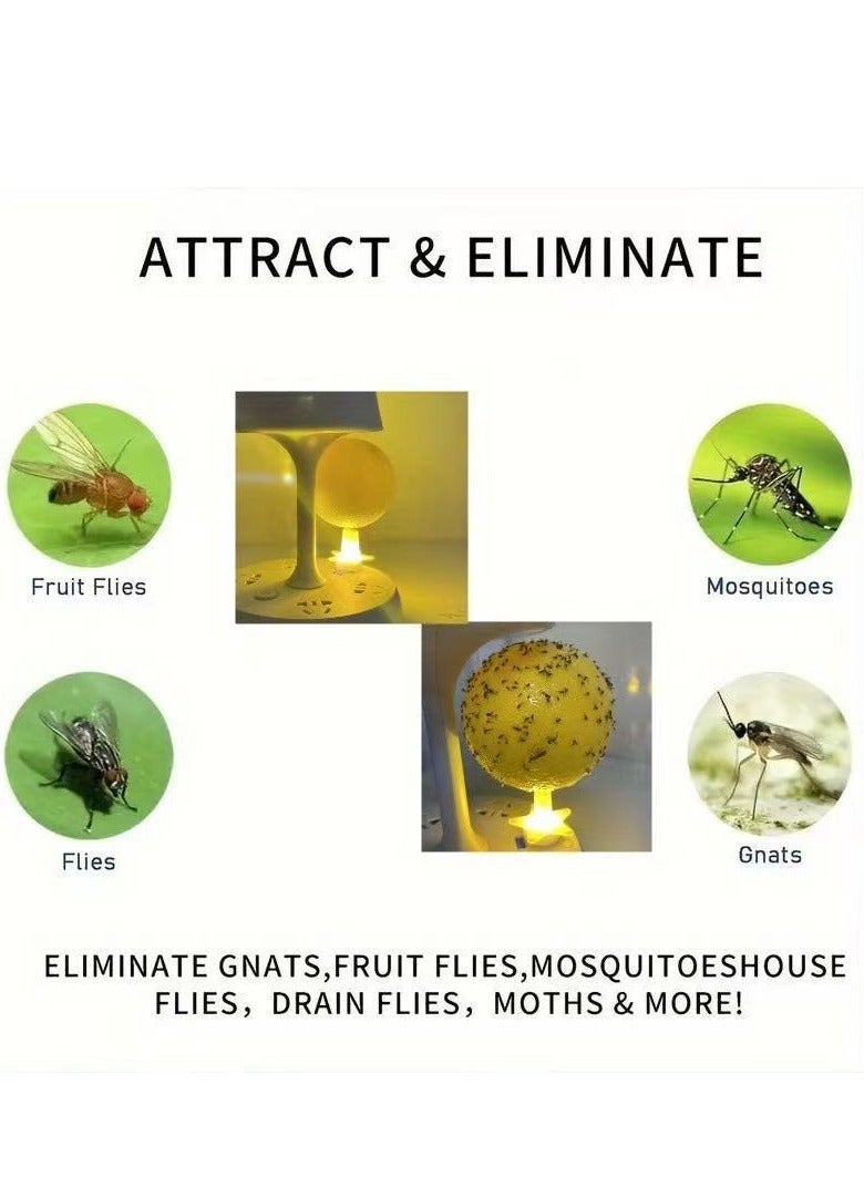 Generic 2 Pack Fruit Fly Traps, Sticky Fruit Fly Trap Balls, Flying Insect Trap, Luminous Fly Trap Balls for Flower Pots, Balconies, Courtyards, Orchards, Kitchens  - Image 5