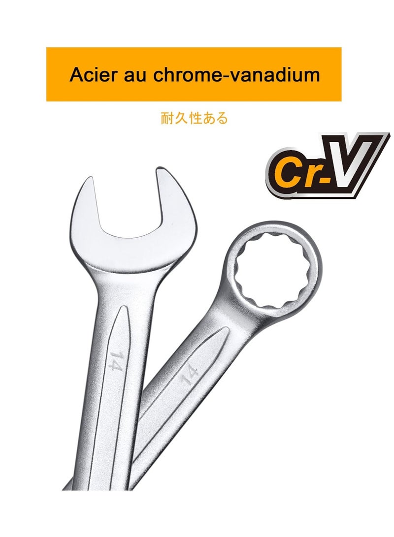 INGCO INGCO 8PCS Combination Spanner Set - HKSPA1088  - Image 3