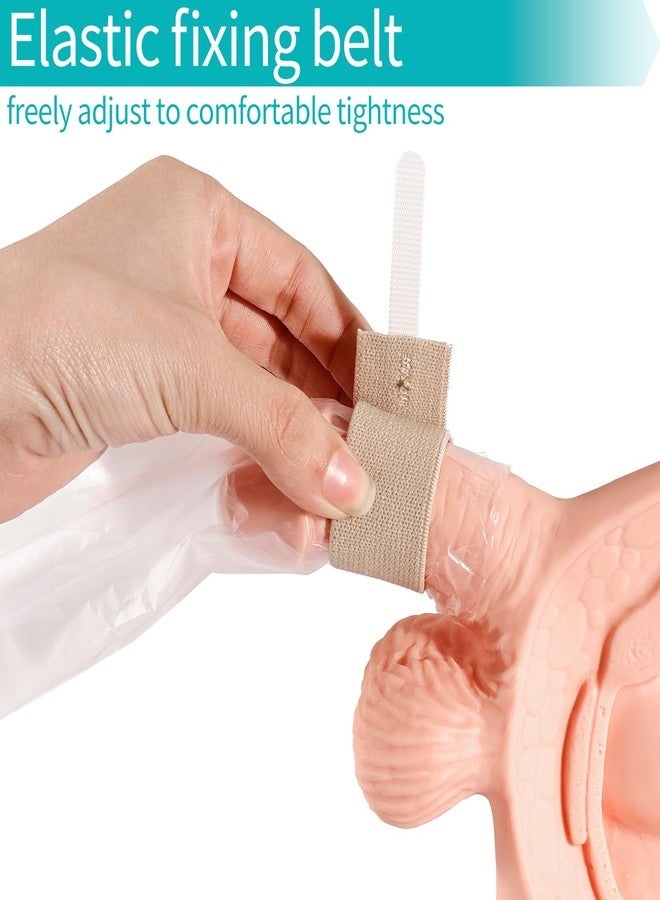 ZREVSB Condom catheters for Men Overnight, External Catheter for Men with Elastic Strap and Urine Collection Bag for Elderly, bedridden and Incontinence Care - Image 4