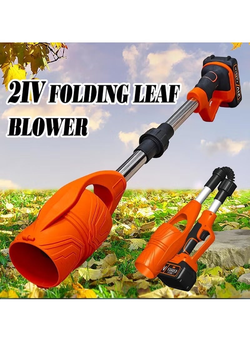 BlueFire Foldable Cordless Leaf Blower 29,000RPM – 63m/s High-Speed Handheld Electric Snow Blower with 3000mAh Rechargeable Battery & Fast Charger | Lightweight 945g Portable Lawn & Garden Cleaning Tool | Multifunctional Leaf, Snow, Dust & Car Dryer Blower | Space-Saving Extendable Design (92cm to 45cm) – Powerful 400W Motor, Ergonomic Grip, Long-Lasting Performance for Outdoor & Indoor Cleaning - Image 4
