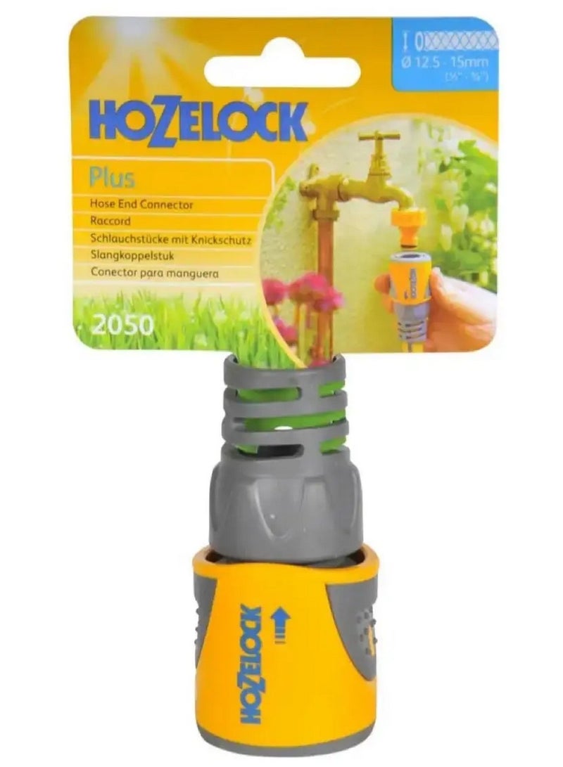 Hozelock Hose End Connector Plus Soft Touch Watertight Non-Slip Flexible Connector Prevents Twisting Swelling And Leaks 12.5-15Mm - Image 1