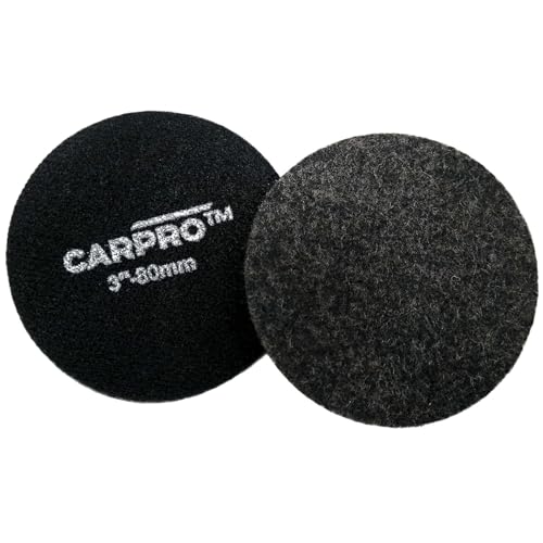 CARPRO GlassCUT Glass Polishing Pad - Polish Glass Scratches Etching, Remove Waterspots, Correct and Clean Damaged Windshield & Window Glass - Aggressive Rayon Heavy Pad - 3" (1 Pack) - Image 1