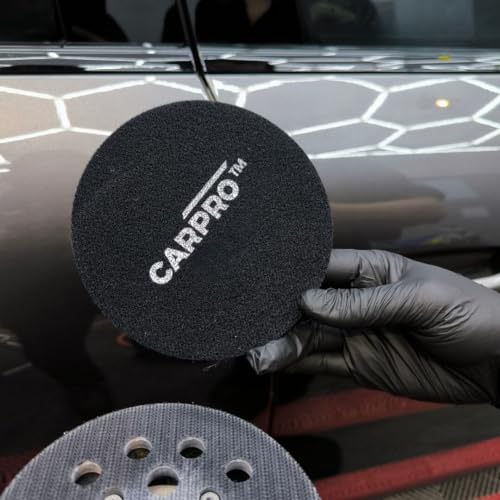 CARPRO GlassCUT Glass Polishing Pad - Polish Glass Scratches Etching, Remove Waterspots, Correct and Clean Damaged Windshield & Window Glass - Aggressive Rayon Heavy Pad - 3" (1 Pack) - Image 4