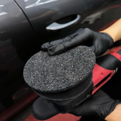 CARPRO GlassCUT Glass Polishing Pad - Polish Glass Scratches Etching, Remove Waterspots, Correct and Clean Damaged Windshield & Window Glass - Aggressive Rayon Heavy Pad - 3" (1 Pack) - Image 3