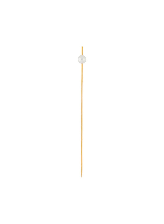 Restaurantware 6 Inch Decorative Skewers, 1000 White Pearl Design Decorative Bamboo Skewers - Sharp Point, Sturdy, Bamboo Decorative Picks, For Appetizers Or Garnishes - Image 4