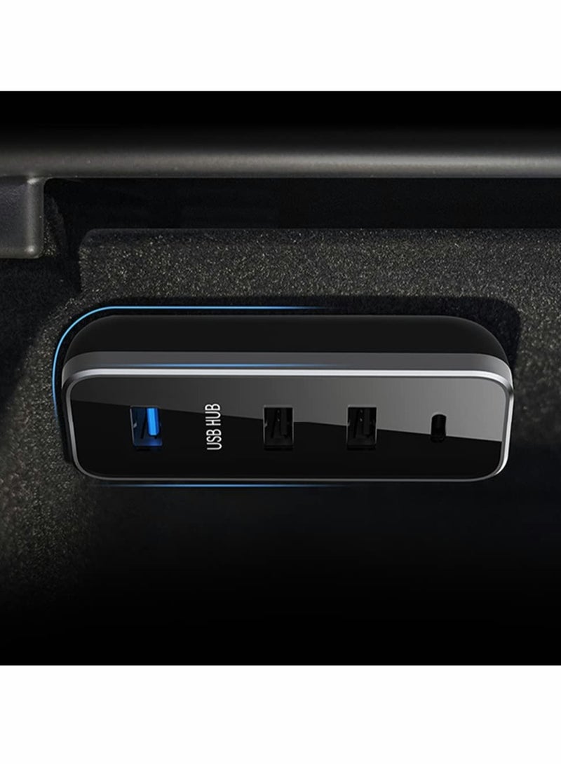 KASTWAVE USB Hub Glovebox for Tesla Model 3 and Model Y, Charging & Data Transferring, Glovebox USB Hub Docking Station - Image 2